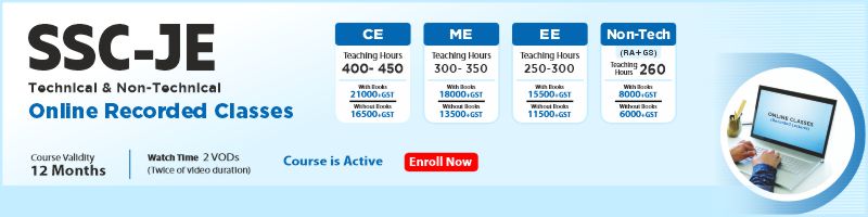 SSC JE 2024 Online Recorded Course