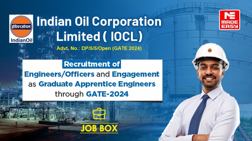 Indian Oil Corporation Limited Recruitment of Engineers Through Gate 2024