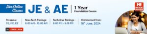 live online je ae one year foundation course