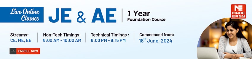 Live Online 1 Year Foundation Course for AE and JE