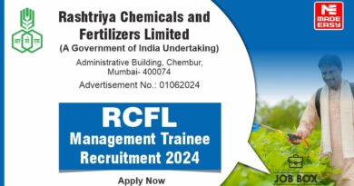 RCFL Recruitment 2024 for Management Trainee