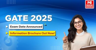 GATE 2025 Exam Date Announced