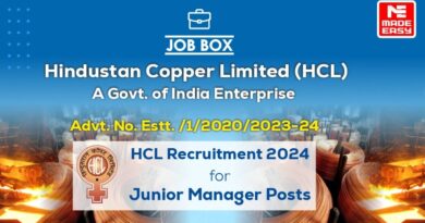 HCL Recruitment 2024 for Junior Manager Posts