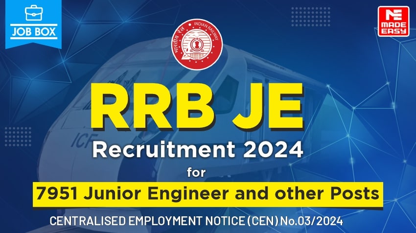 RRB JE Recruitment 2024