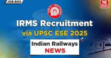 IRMS Recruitment via UPSC ESE 2025