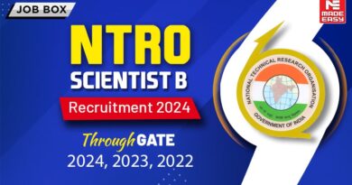 NTRO Scientist B Recruitment 2024 through GATE 2024, 2023, 2022