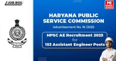 HPSC Recruitment 2025 for 153 Civil Engineer Posts