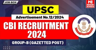 UPSC CBI Recruitment 2024 for Assistant Programmer