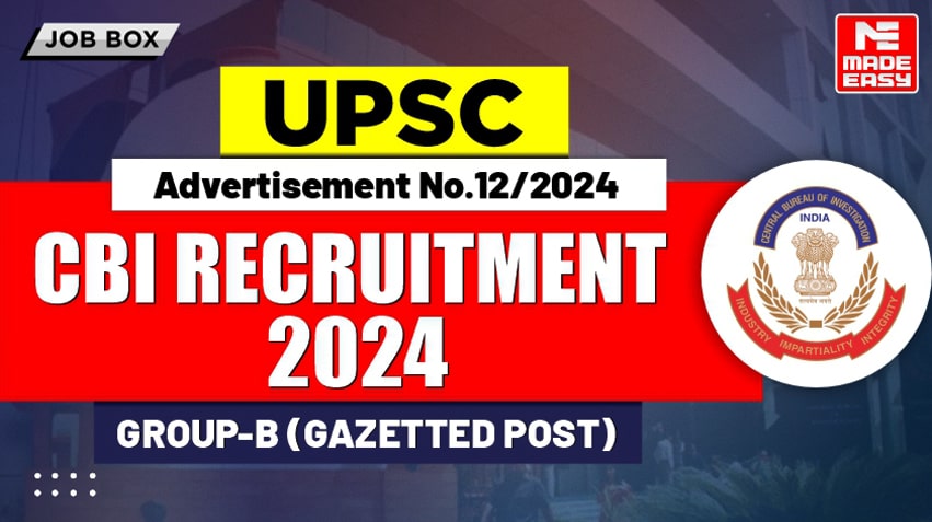 UPSC CBI Recruitment 2024 for Assistant Programmer