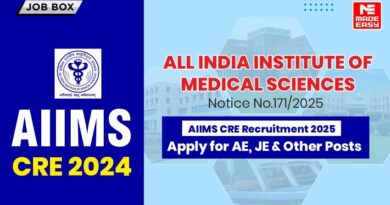 AIIMS CRE Recruitment 2025: Apply for AE, JE & Other Posts