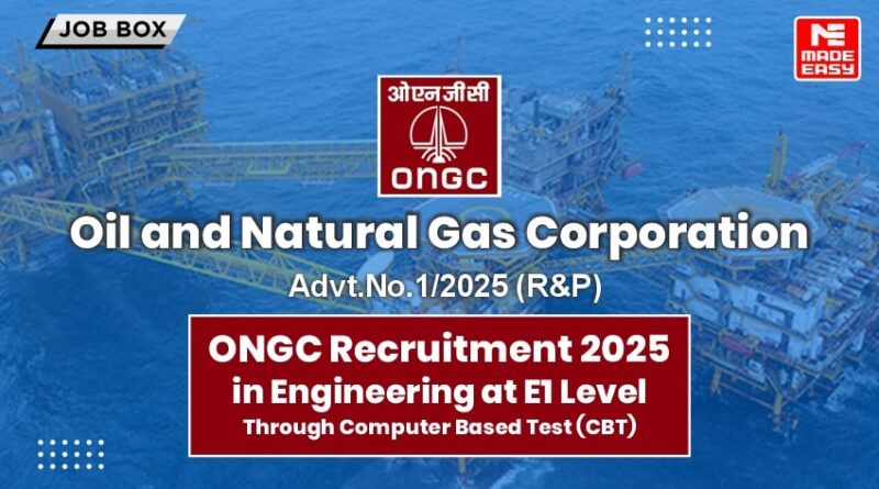 ONGC Recruitment 2025