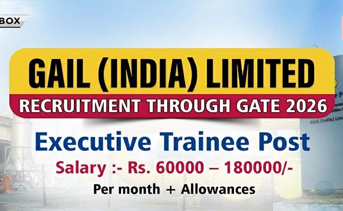 GAIL Recruitment through GATE 2026 for Executive Trainee
