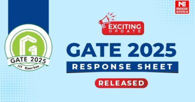 GATE 2025 Response Sheet Released, Check Your Rank