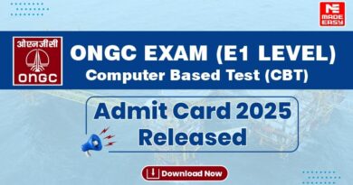 ONGC Admit Card Released