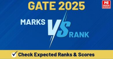 GATE 2025 Marks vs Rank Check Expected Ranks & Scores