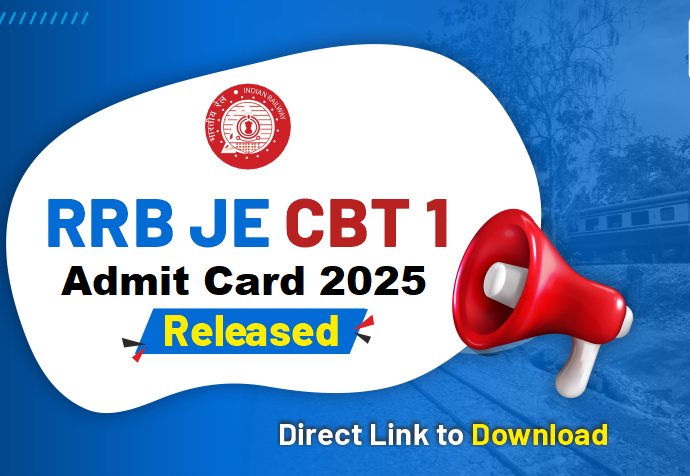 RRB JE Admit Card 2025