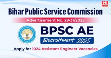 BPSC AE Recruitment 2025 for 1024 Assistant Engineer Vacancies