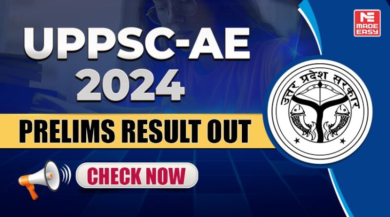 UPPSC AE 2024 Prelims