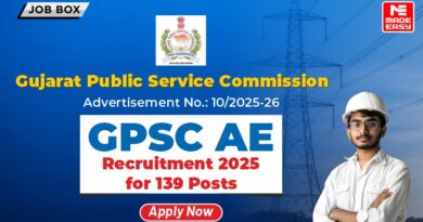 GPSC AE Recruitment 2025 for 139 Assistant Engineer Vacancies
