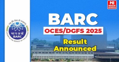 BARC OCES/DGFS 2025 Result
