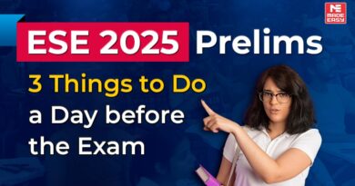 ESE 2025 Prelims: 3 Things to Do a Day before the Exam