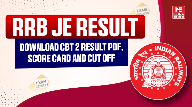 RRB JE Result: Download CBT 2 Result PDF, Score Card and Cut off 1 RRB JE CBT 2 Result 2026