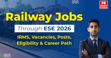 Railway jobs through ESE 2026 IRMS, Vacancies, Posts, Eligibility & Career Path