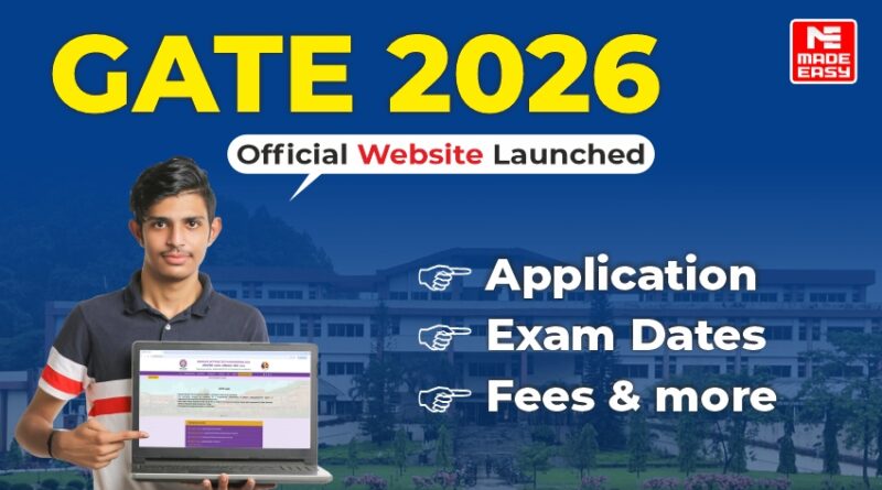 GATE 2026 Notification Live Application Form, Dates, Fees & More