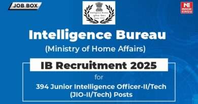 IB Junior Intelligence Officer Recruitment 2025 Notification Out For 394 Posts