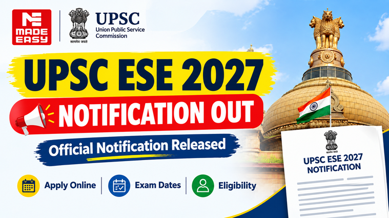 UPSC ESE 2027 Notification Out