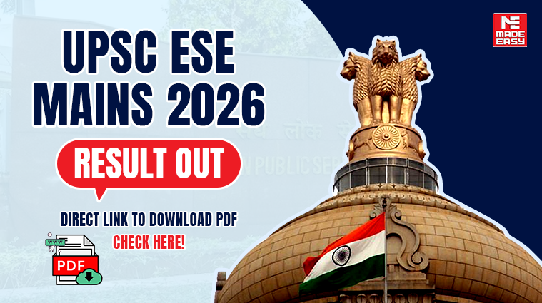 UPSC ESE Mains Result