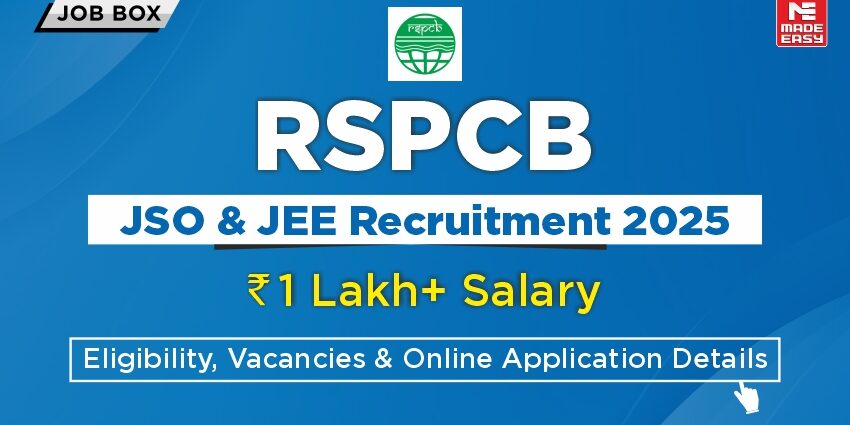 RSPCB JSO & JEE Recruitment 2025