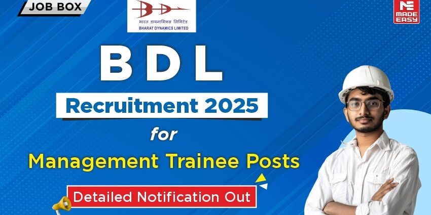 BDL Recruitment for Management Trainee