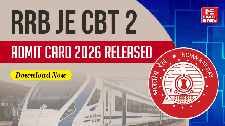 RRB JE CBT 2 Admit Card