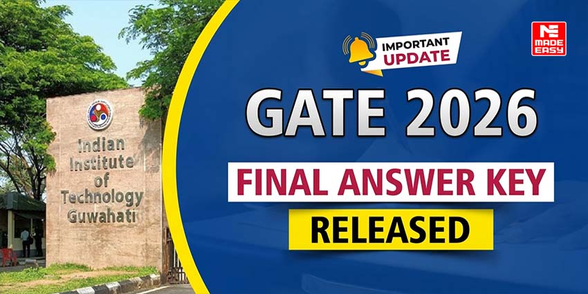 GATE 2026 Final Answer Key Out: How to check now? 1 GATE 2026 Final Answer Key Out by IIT Guwahati | How to Check?