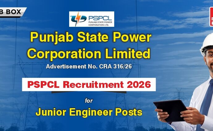 PSPCL Recruitment 2026 for Junior Engineer Posts, Salary - ₹35,400/-Per Month + Allowances