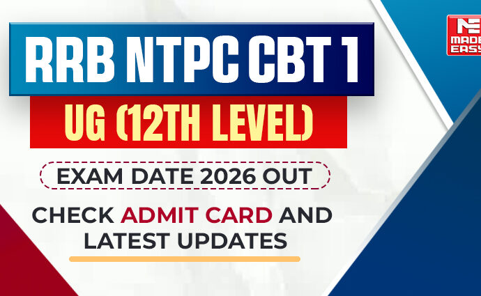 RRB NTPC CBT 1 UG (12th Level) Exam Date 2026 Out