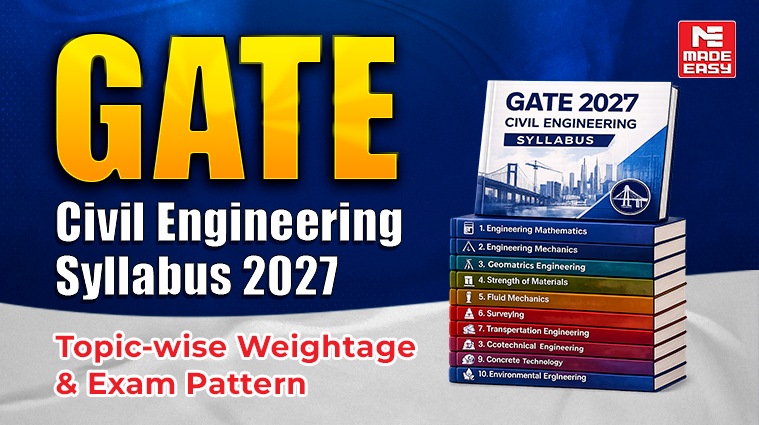 GATE Civil Engineering Syllabus 2027: Complete Syllabus & Topic-wise Weightage 1 GATE Civil Engineering Syllabus 2027