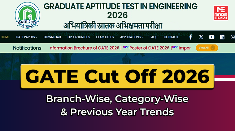 GATE 2026 cut Off