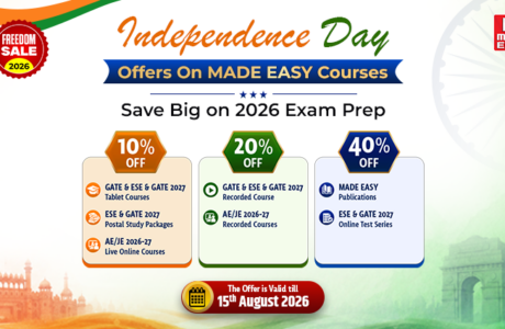 Independence Day Offers on MADE EASY Courses