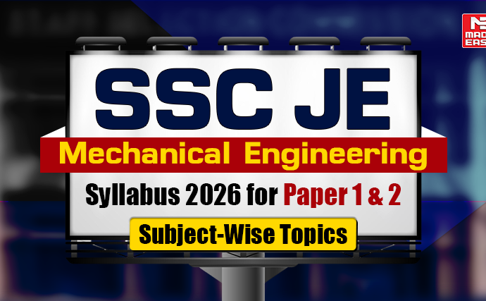 SSC JE Mechanical Engineering Syllabus