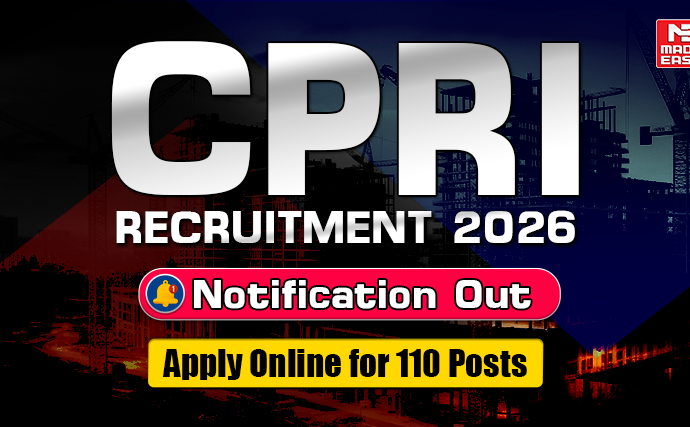 CPRI Recruitment 2026 Notification OUT